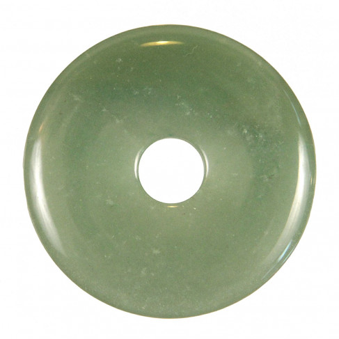 Donut Pi Chinois en aventurine verte pour pendentif