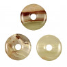 Donut Pi Chinois en aragonite pour pendentif