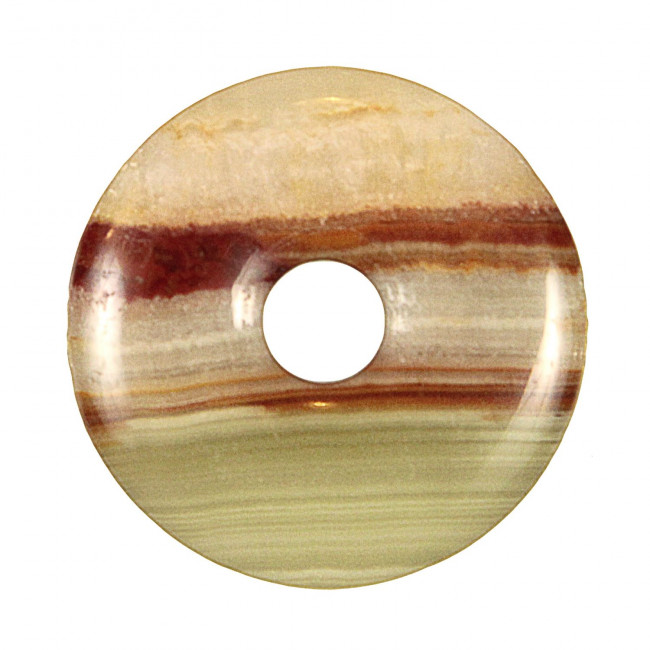 Donut Pi Chinois en aragonite pour pendentif