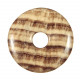Donut Pi Chinois en aragonite marron pour pendentif