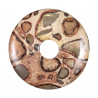 Donut Pi Chinois en leopardite pour pendentif