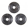 Donut Pi Chinois en pierre de lave pour pendentif