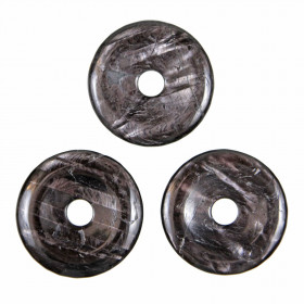 Donut Pi Chinois en hypersthène pour pendentif