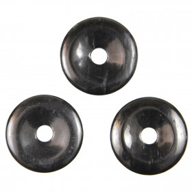 Donut Pi Chinois en jais pour pendentif