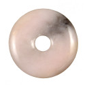 Donut Pi Chinois en opale rose des Andes pour pendentif