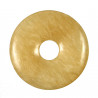Donut Pi Chinois en calcite orange pour pendentif