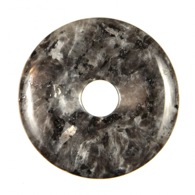 Donut Pi Chinois en larvikite pour pendentif