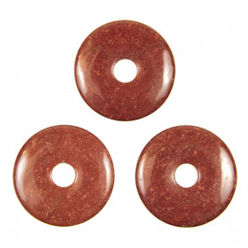 Donut Pi Chinois en cristal hématoïde pour pendentif
