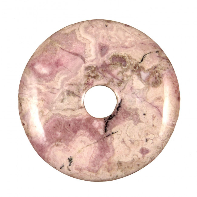 Donut Pi Chinois en rhodocrosite pour pendentif