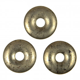 Donut Pi Chinois en pyrite pour pendentif
