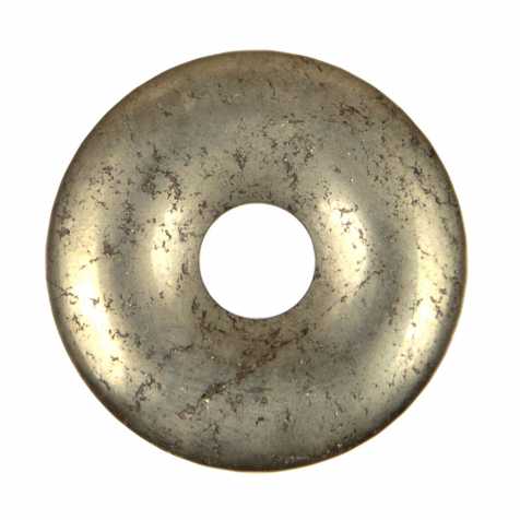 Donut Pi Chinois en pyrite pour pendentif