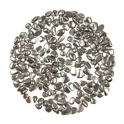 Mini pierres roulées hématite - 5 à 10 mm - 100 grammes