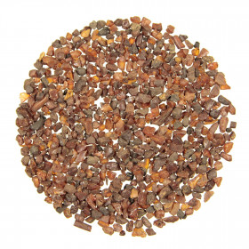 Mini pierres semi-roulées ambre - 3 à 8 mm - 50 grammes