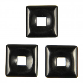 Donut carré en onyx pour pendentif