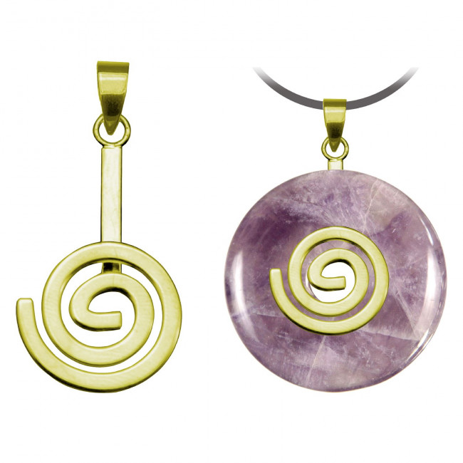 Support de donut spirale en métal doré