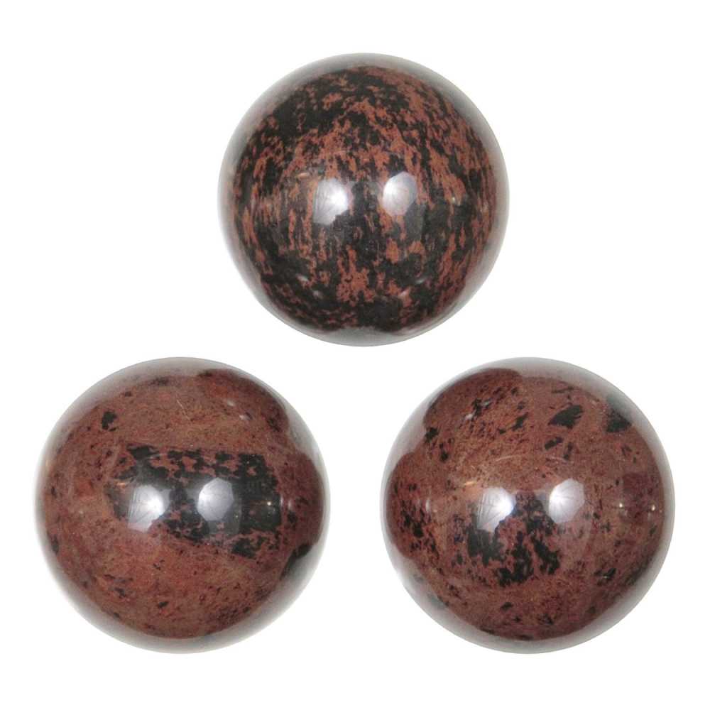 Sphère Obsidienne Acajou 40mm – Pierre Minérale France Minéraux
