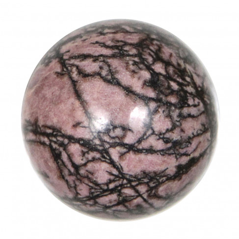 Sphère en rhodonite