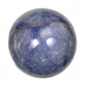 Sphère en quartz bleu