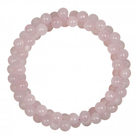 Bracelet petites perles en quartz rose