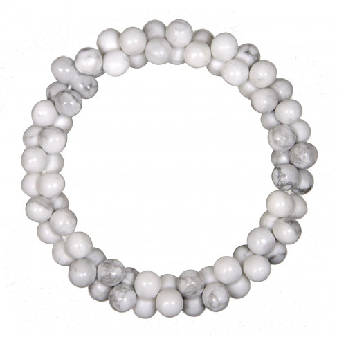 Bracelet petites perles en howlite