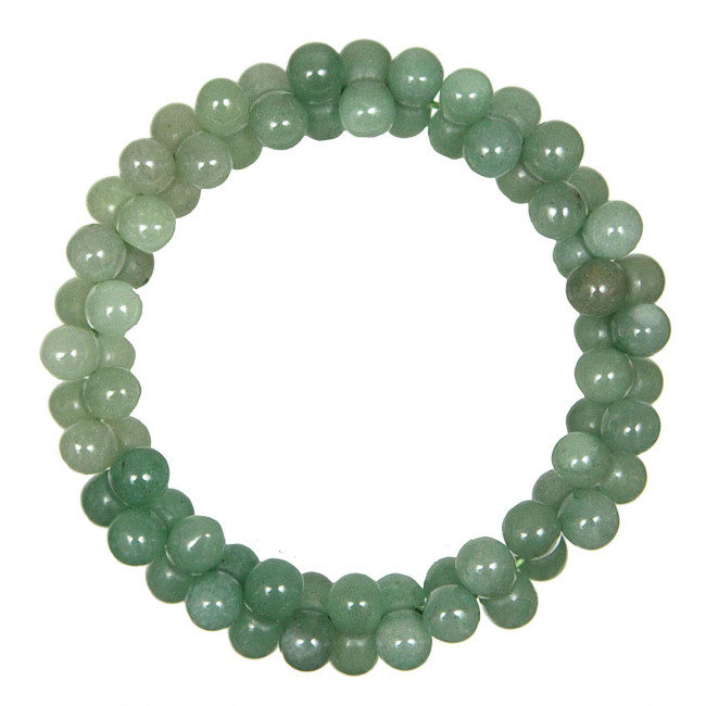 Bracelet petites perles en aventurine verte