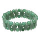 Bracelet losanges en aventurine verte 