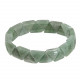 Bracelet perles triangulaires en aventurine verte