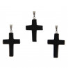 Pendentif croix crucifix en onyx