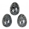 Oeuf en obsidienne neige