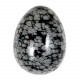 Oeuf en obsidienne neige
