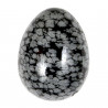 Oeuf en obsidienne neige