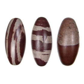 Pendentif galet Shiva Lingam percé
