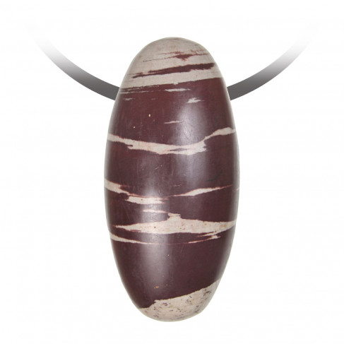 Pendentif galet Shiva Lingam percé
