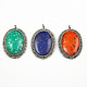 Pendentif ovales en os lot de 3