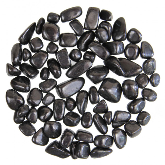 Petites pierres roulées shungite - 1 à 1.5 cm - 20 grammes