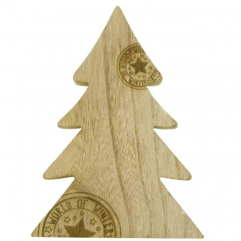 Sapin de Noël en bois estampillé
