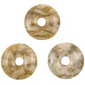 Donut Pi Chinois en feldspath pour pendentif