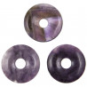 Donut Pi Chinois en fluorite violette pour pendentif