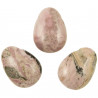 Pendentif goutte pierre percée en rhodocrosite