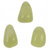 Pendentif pierre roulée percée en jade vert de Chine