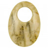 Pendentif donut oval en feldspath