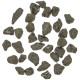 Pierres brutes spinelle noire - 1 à 1.5 cm - 20 grammes