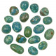 Pierres roulées chrysocolle - 2 à 3 cm - Lot de 2