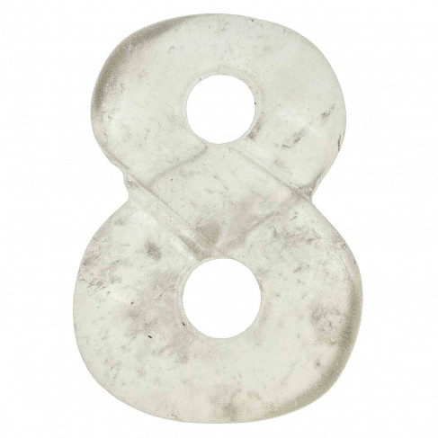 Pendentif symbole infini en cristal de roche