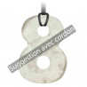 Pendentif symbole infini en cristal de roche