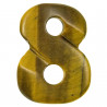 Pendentif symbole infini en oeil de tigre