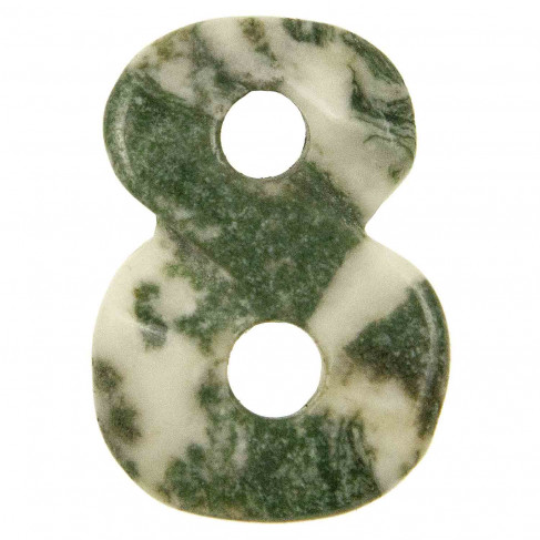 Pendentif symbole infini en agate arbre