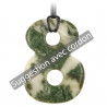 Pendentif symbole infini en agate arbre