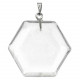 Pendentif hexagone en...