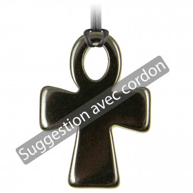 Pendentif croix Ankh en hématite